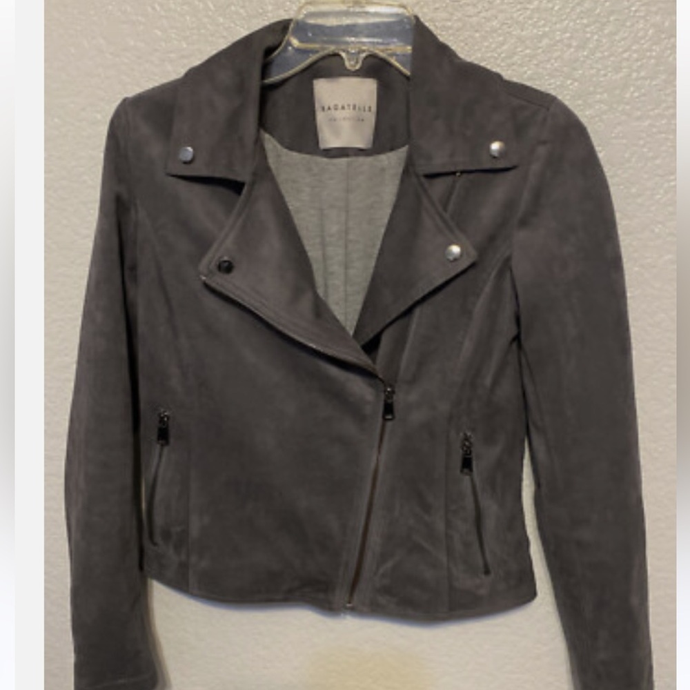 Bagatelle grey suede coat